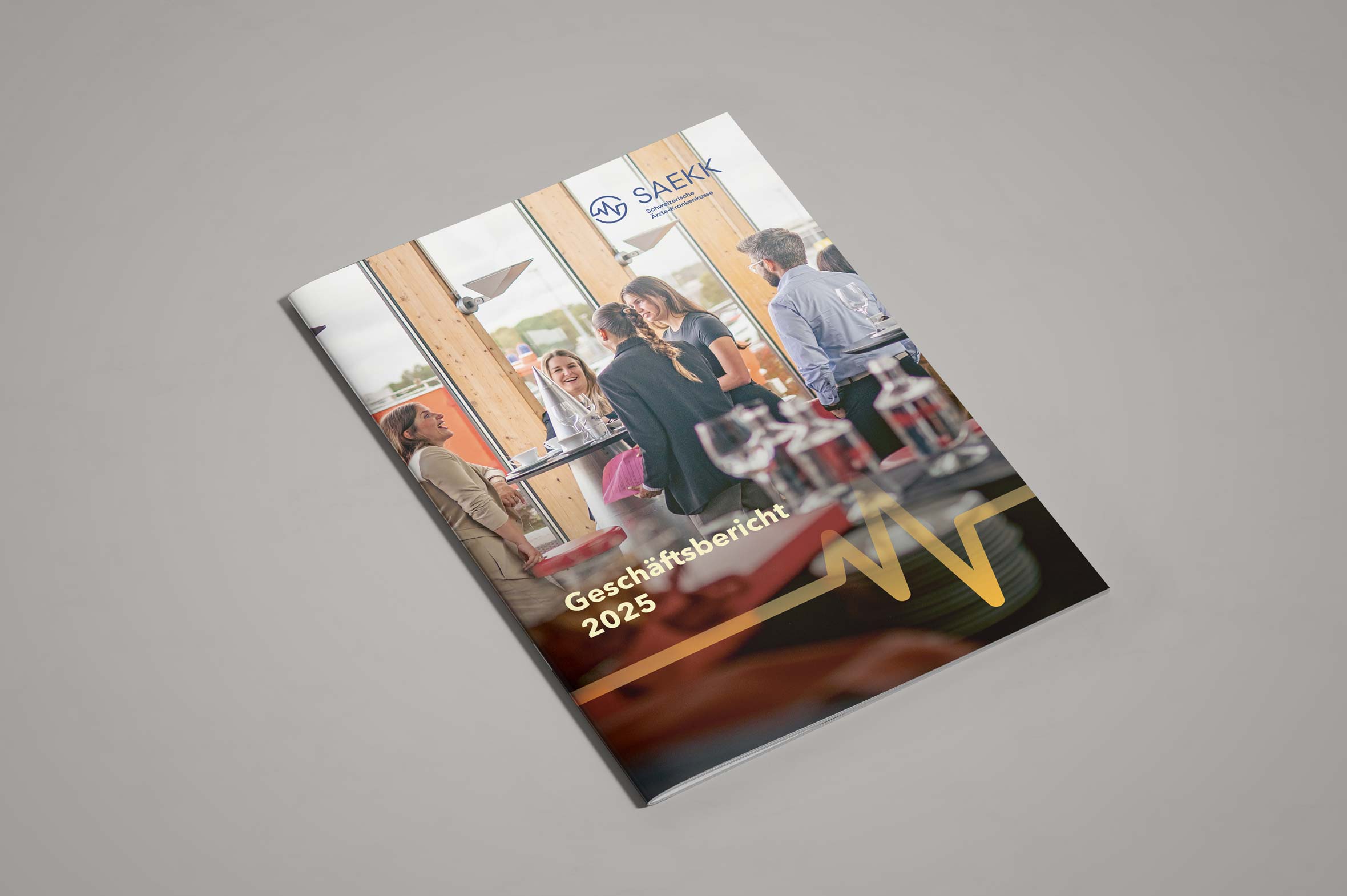 Mockup von Broschüre